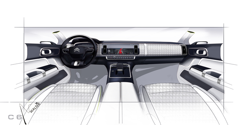 Dongfeng Citro�n C6 Projet X81 design sketch