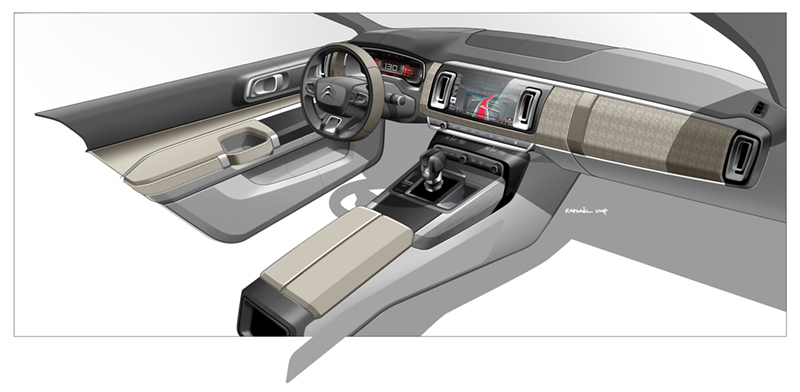 Dongfeng Citro�n C6 Projet X81 design sketch