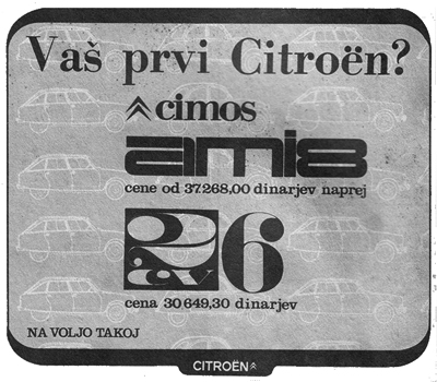 Citro�n Cimos Ami 6 & 2CV6