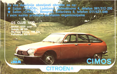 Citro�n Cimos GS Club 1220