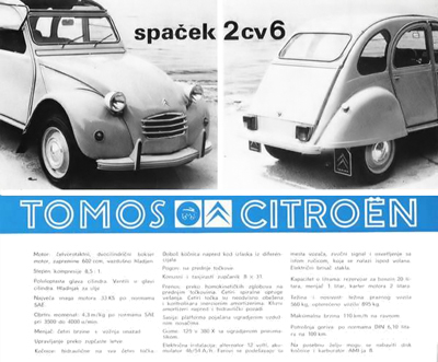 Citro�n Tomos Spaček 2cv6