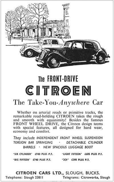 Slough-built Citro�n Front Wheel Drive