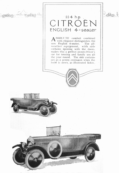 Slough-built Citro�n 11.4 H.P.