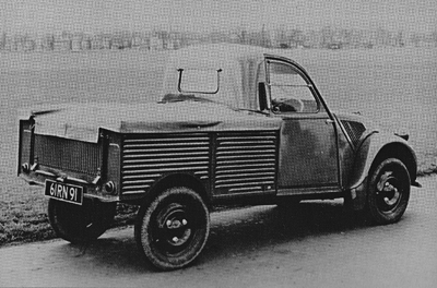 Slough-built Citro�n 2CV pick-up supplied to the Royal Navy