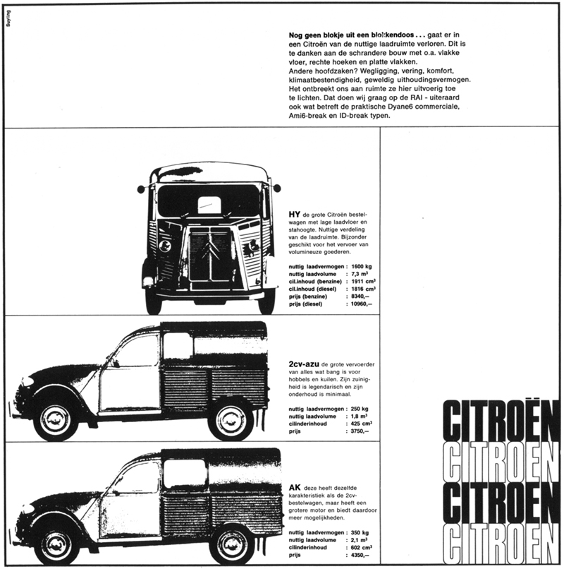 Citro�n H Van - 2CV AZU - 2CV AK
                          advertisement